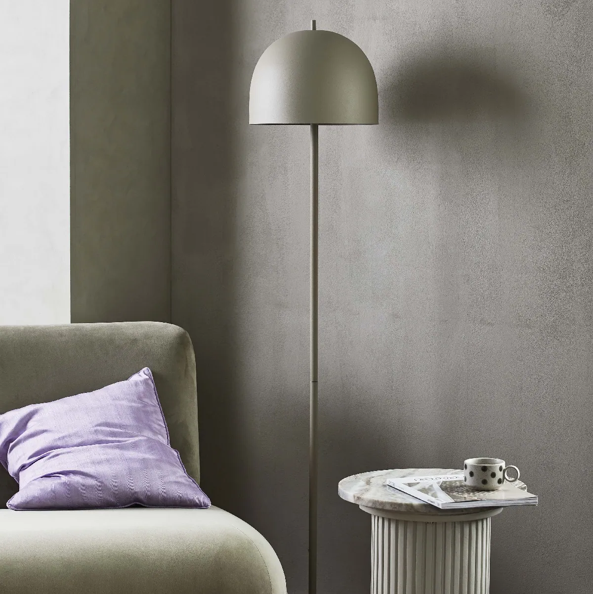Lampa podłogowa beżowa Glow Nordal Natural Home Decor