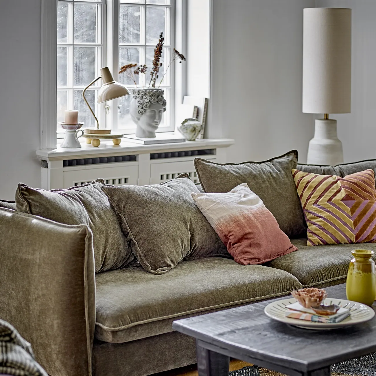 lampa podłogowa designerska Linetta Bloomingville natural home decor