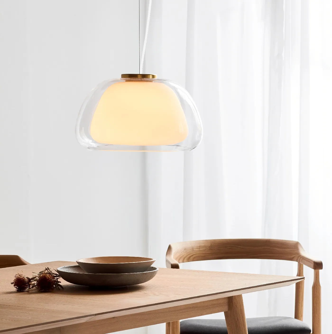 lampa szklana sufitowa Jelly Nordlux czarna Natural Home Decor