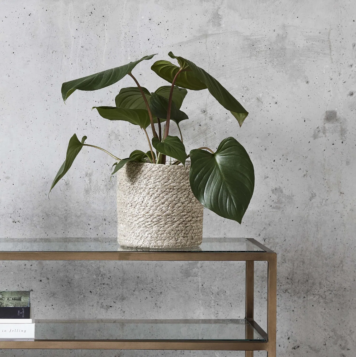 jutowa osłonka na doniczkę Nordal Natural Home Decor