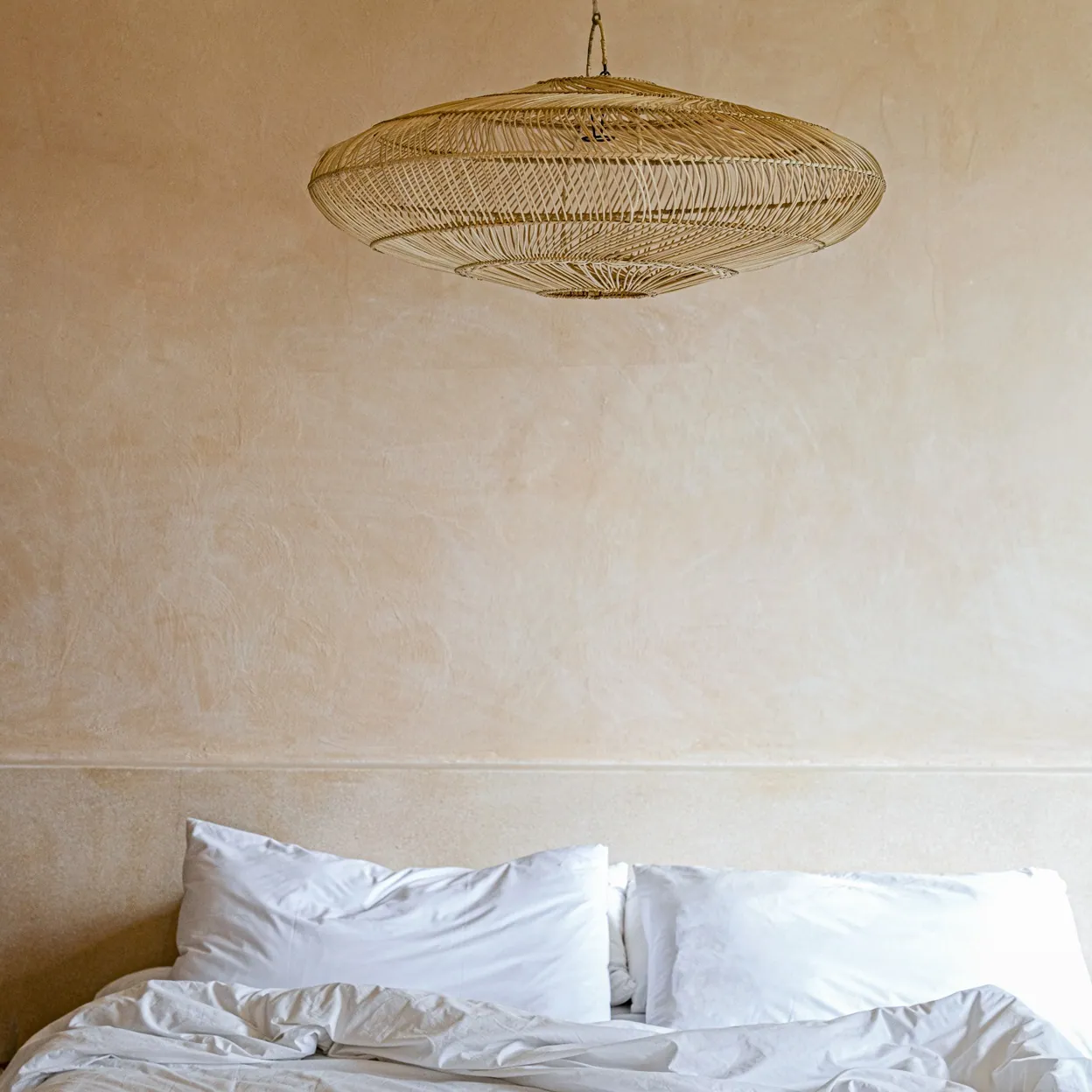 Bazar Bizar Macaron, abażur rattanowy, Natural Home Decor