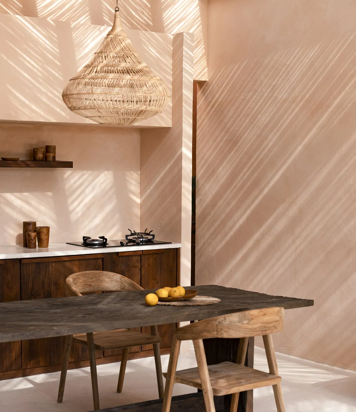 Bazar Bizar Drop abażur rattanowy, Natural Home Decor