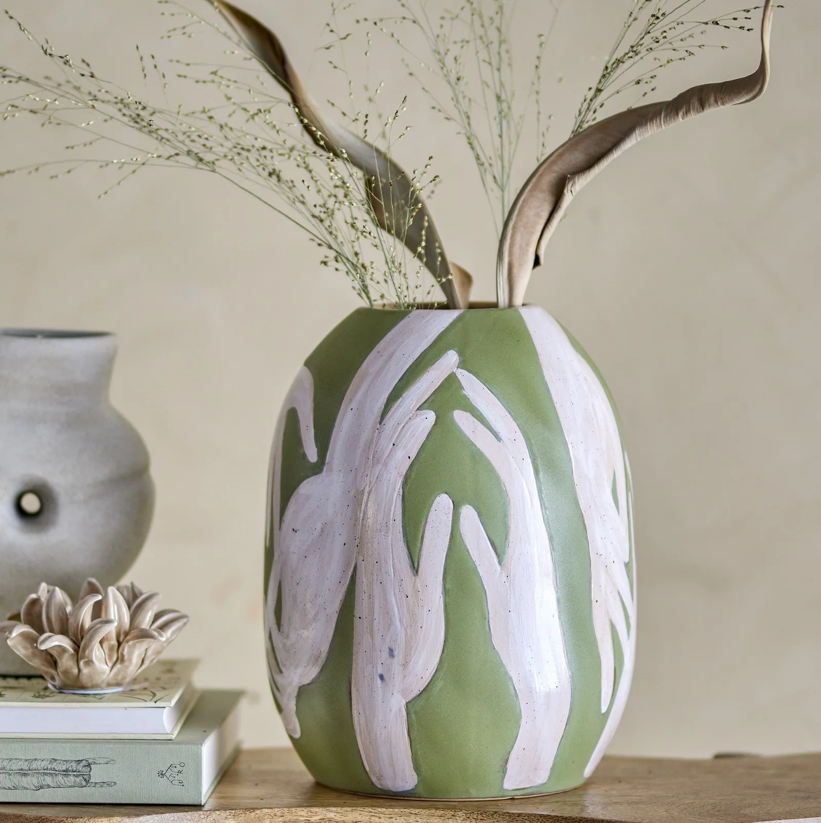wazon malowany ręcznie, sklep natural home decor