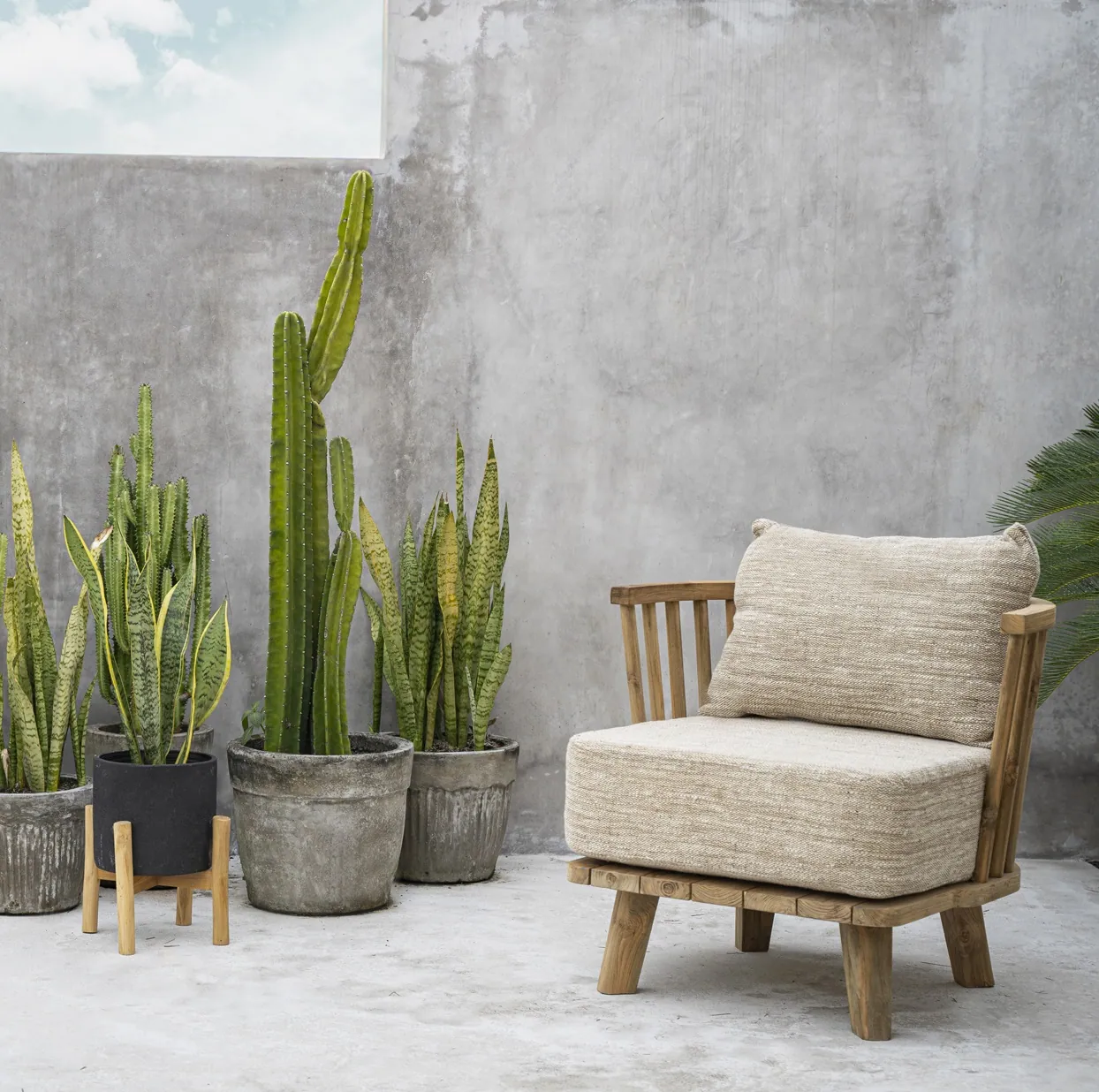 Malawi Bazar bizar, meble ogrodowe z drewna tekowego, natural home decor